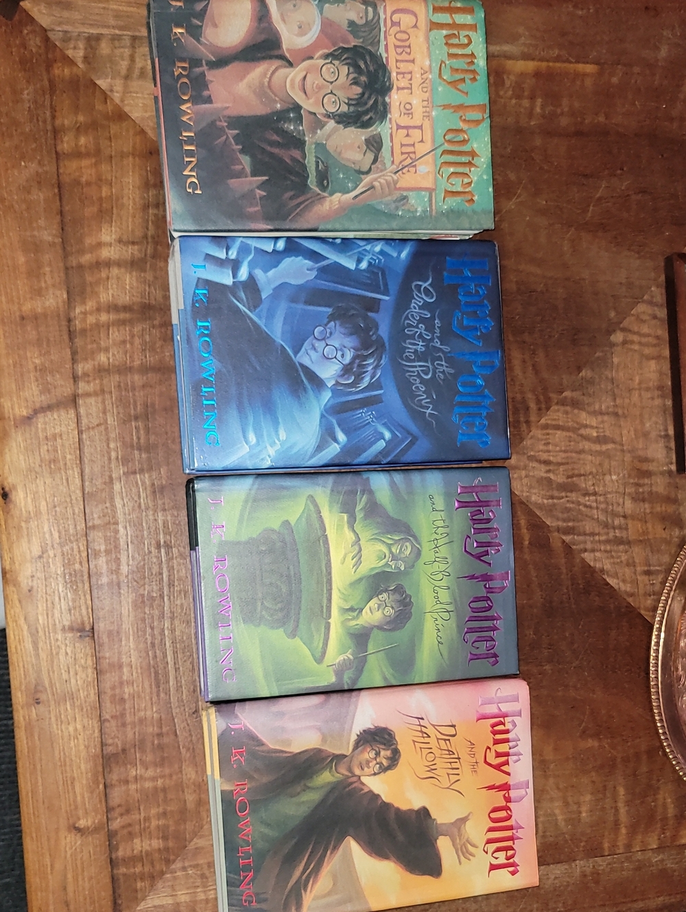 ALL FIRST EDITIONS. Set Of Books 4,5,6,7. Harry Potter. Hardback W/ Dust Jackets